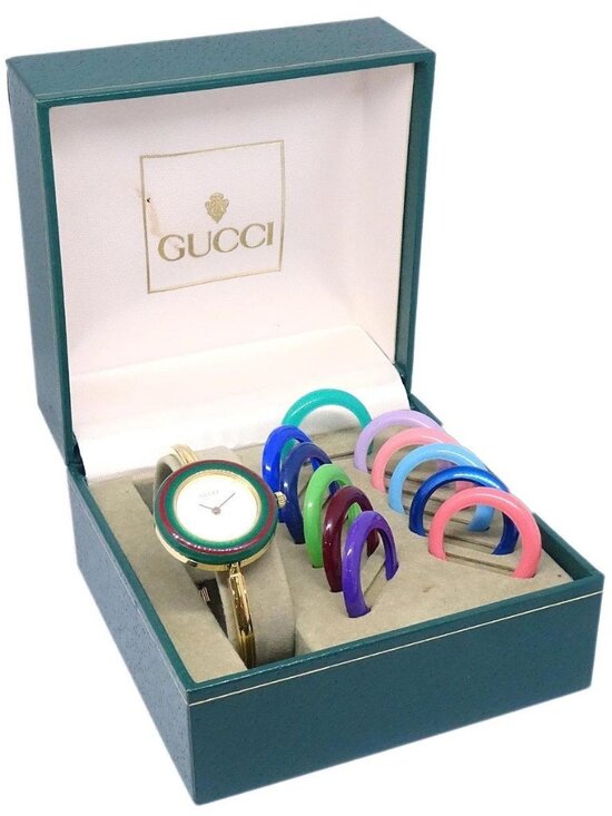 Gucci 11/12.2 Change Bezel Chameleon Quartz Watch SS #S 117878 main image 4